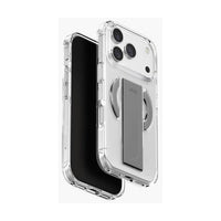 جراب UNIQ Heldro Air لهاتف iPhone 17 Pro - شفاف لامع - غطاء نحيف مزود بمقبض MagClick