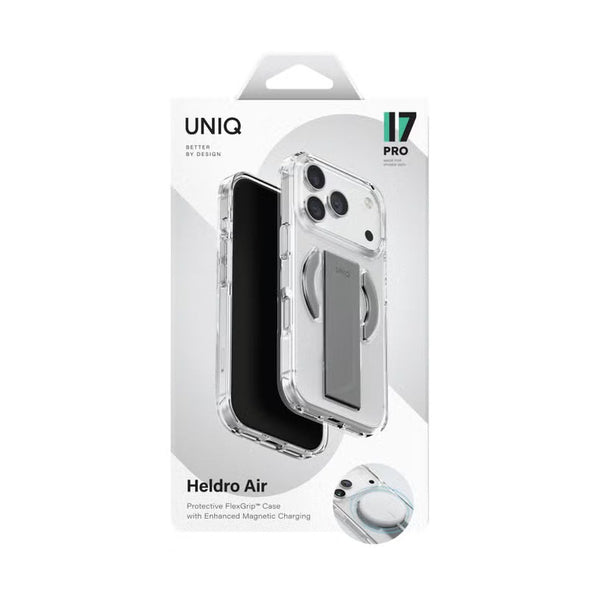 UNIQ HYBRID IPHONE 17 PRO MAGCLICK CHARGING HELDRO AIR - LUCENT CLEAR