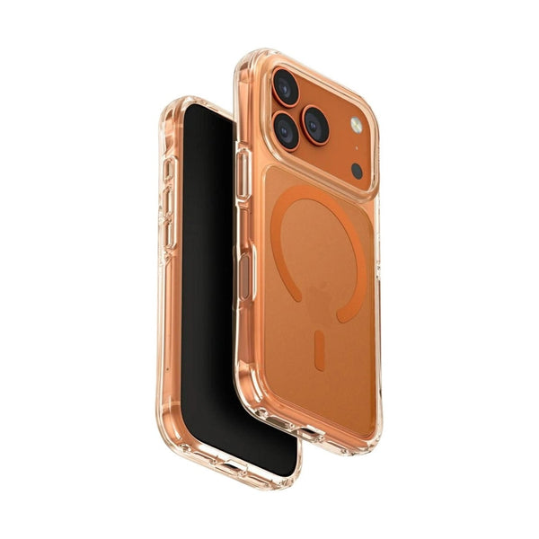 UNIQ HYBRID IPHONE 17 PRO MAGCLICK CHARGING LIFEPRO XTREME (AF) - FROST CLEAR/VOLT ORANGE