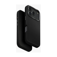 جراب UNIQ Lyden لهاتف iPhone 17 Pro، لون دالاس أسود - جلد نباتي مع خاصية MagClick