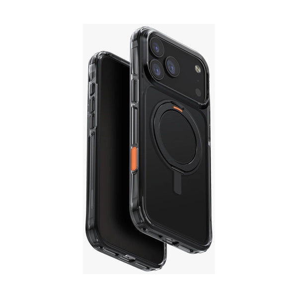 UNIQ HYBRID IPHONE 17 PRO MAX SWIVIX WITH 360 ROTATING KICKSTAND - CARBON BLACK