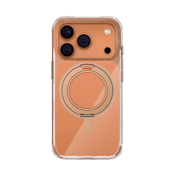 UNIQ HYBRID IPHONE 17 PRO SWIVIX WITH 360 ROTATING KICKSTAND - TAUPE GOLD
