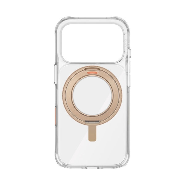 UNIQ HYBRID IPHONE 17 PRO SWIVIX WITH 360 ROTATING KICKSTAND - TAUPE GOLD
