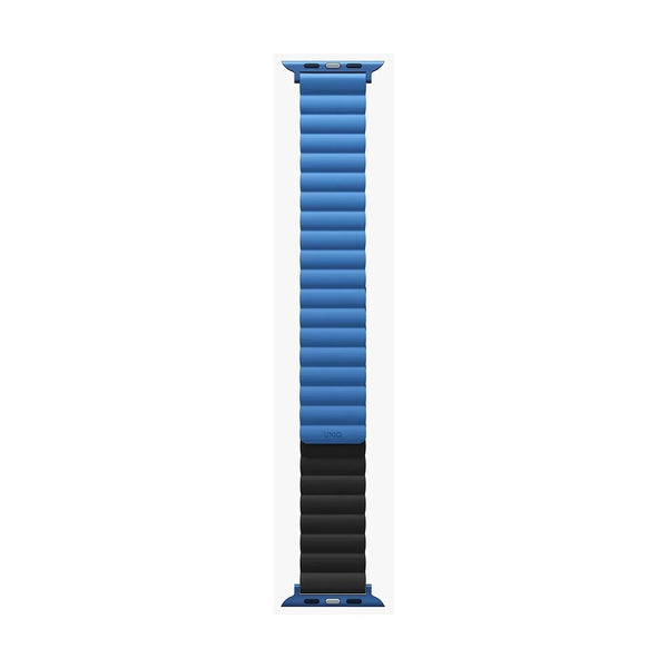 UNIQ REVIX REVERSIBLE MAGNETIC APPLE WATCH STRAP 49/45/44/42MM - CASPIAN (BLUE/BLACK)