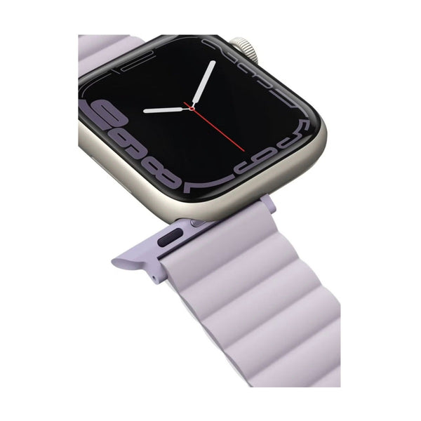 UNIQ REVIX REVERSIBLE MAGNETIC APPLE WATCH STRAP 49/45/44/42MM - LILAC (LILAC/WHITE)