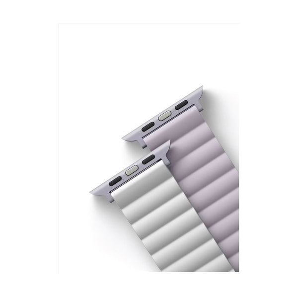 UNIQ REVIX REVERSIBLE MAGNETIC APPLE WATCH STRAP 49/45/44/42MM - LILAC (LILAC/WHITE)