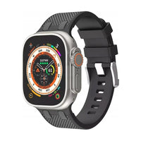 WiWU WB015 Apple Watch Band 42-49mm Black - Soft Silicone Strap