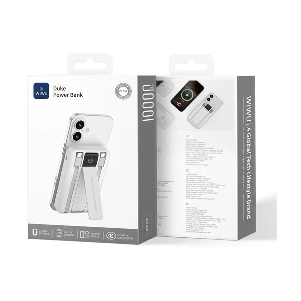 Wiwu - Duke Power Bank 10,000Mah, White