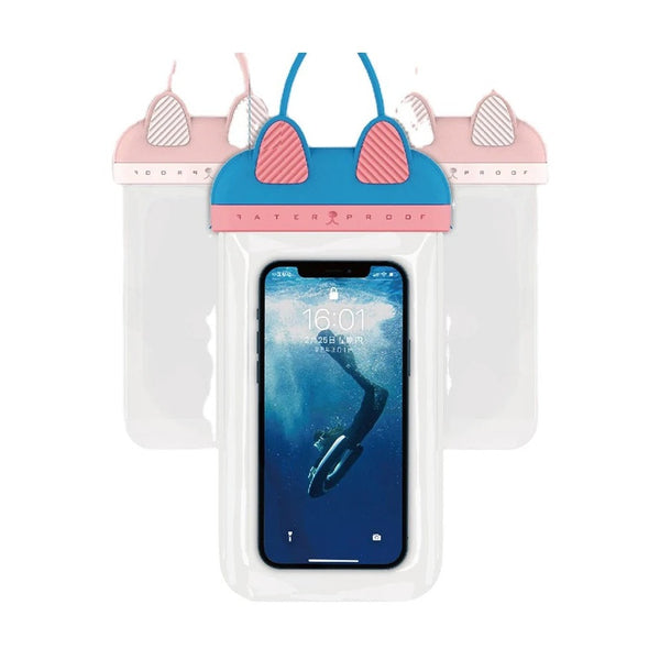 Wiwu - Kitty Waterproof Case For Mobile Phone Blue