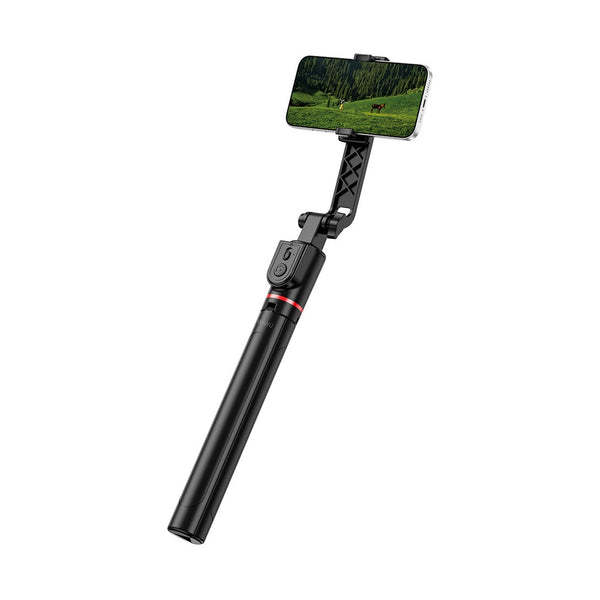 WiWU Wi-SE015 Bluetooth Selfie Stick Tripod with LED Ring Light & 360° Rotation