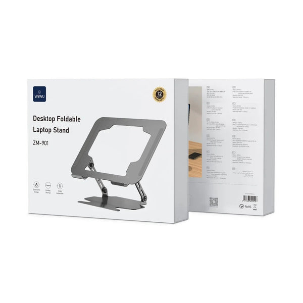 Wiwu - Zm901 Desktop Foldable Laptop Stand, Grey