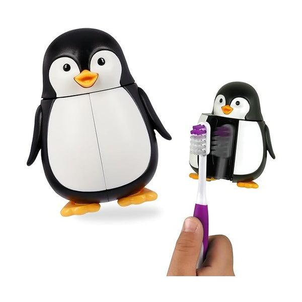 Flipper - Toothbrush Cover & Toothbrush Flp Fun Animal Combo Pack / Penguin