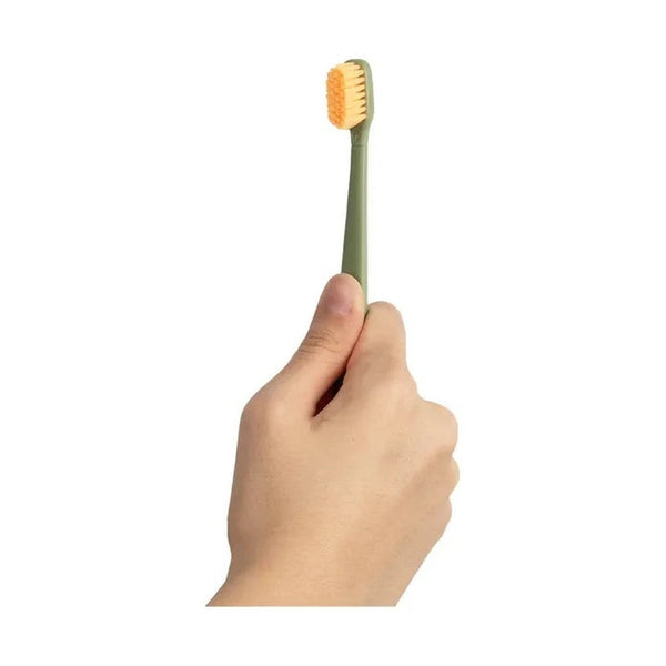 Flipper - Toothbrush Flp Twigo Adults / Mustard Yellow & Olive Green