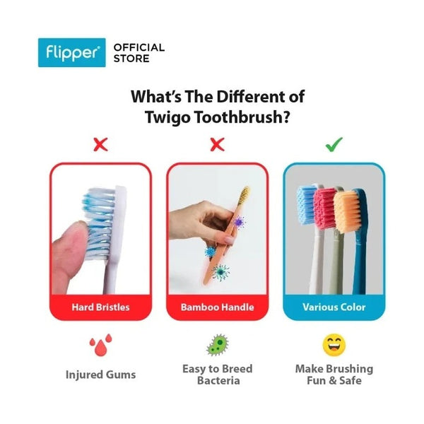 Flipper - Toothbrush Flp Twigo 365 / 4 Seasons - 5Pcs