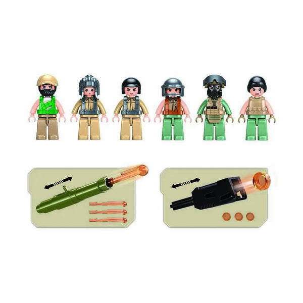 Sluban Army Operation Hunt and Eliminate Raid Military Brick Building Set