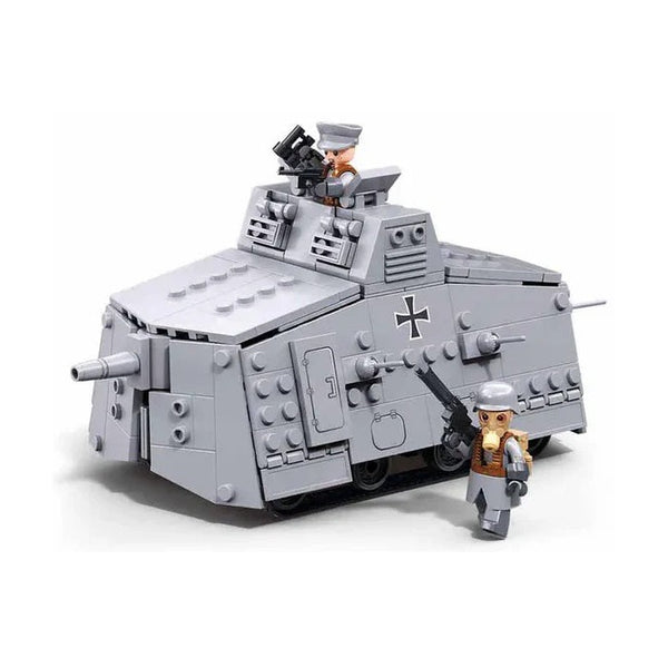Sluban Army WWI A7V Tank Offensive Brick Building Set, 506 Pieces, Ages 6+