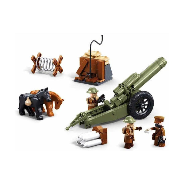 Sluban Army WWI A7V Tank Offensive Brick Building Set, 506 Pieces, Ages 6+