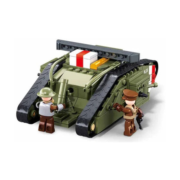 Sluban Army WWI Mark V Tank Offensive Action 516 Pieces - Brick Set