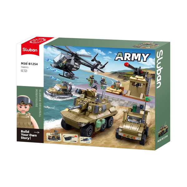 Sluban Army Joint Assault Force 744 Pieces - Military Brick Set
