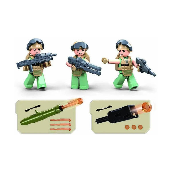 Sluban Army M1X Main Battle Tank 314 Pieces - Military Brick Set
