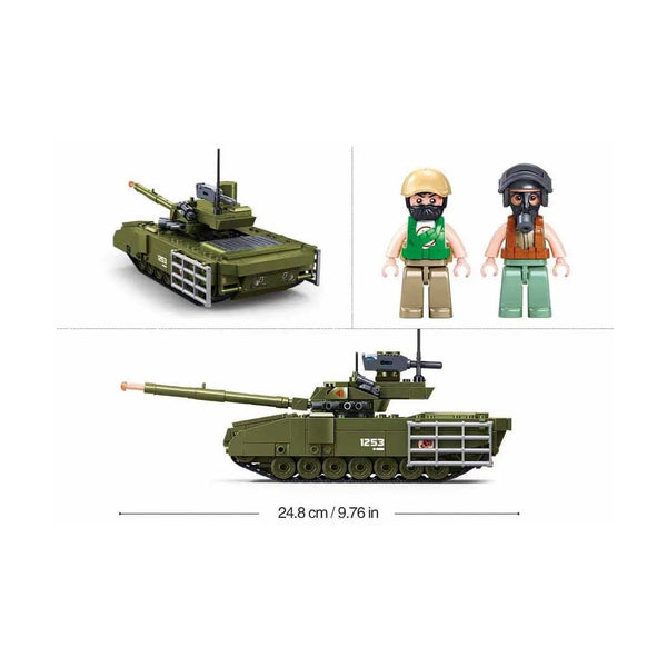 Sluban Army T-14 Armata Tank 319 Pieces - Military Brick Set