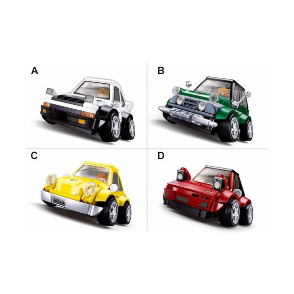 Sluban MCAR Classic Car Brick Building Kit, Single Box from a 4-Car Series