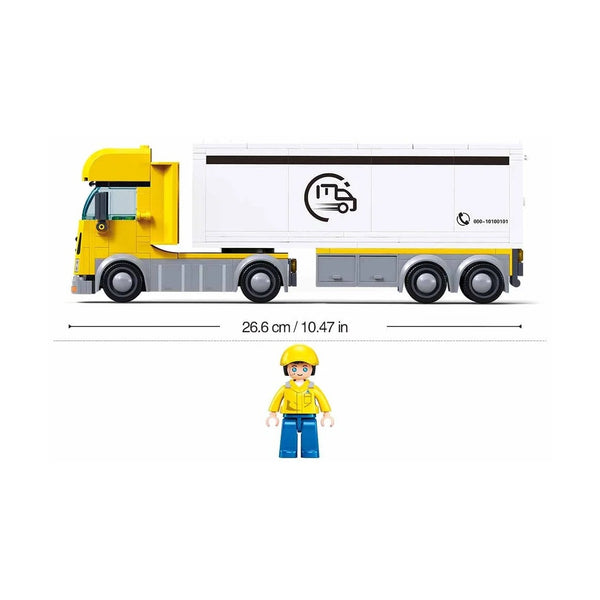 Sluban Metropolis Delivery Truck 269 Pieces - City Brick Building Set