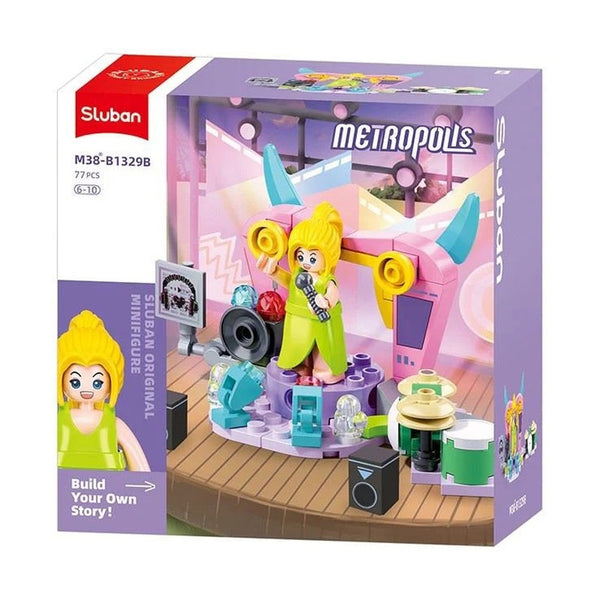 Sluban Metropolis Girl Minifigures 4 Types 8 Boxes - Display Pack