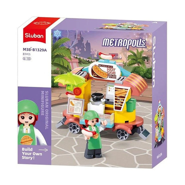 Sluban Metropolis Girl Minifigures 4 Types 8 Boxes - Display Pack