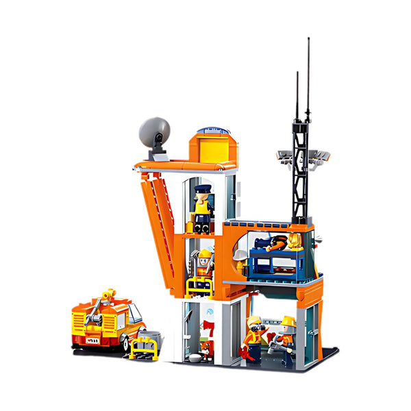 Sluban Metropolis Rescue Headquarters 407 Pieces - City Brick Set