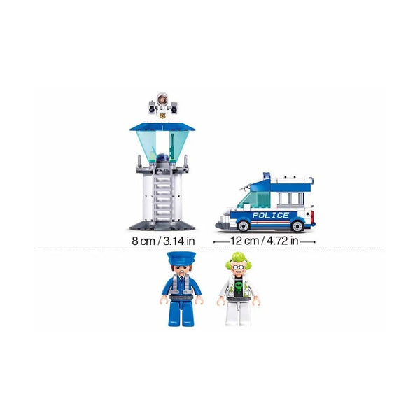 Sluban Metropolis Escort Criminal Yuri - Pull Back City Brick Set