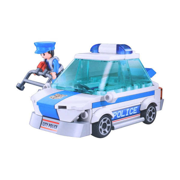 Sluban Metropolis Patrol Minifigures 4 Types - City Brick Figures