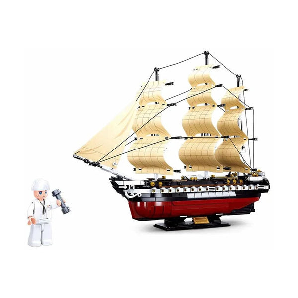 Sluban - Modelbricks - Uss Constitution 1X-21 Frigate 1:170