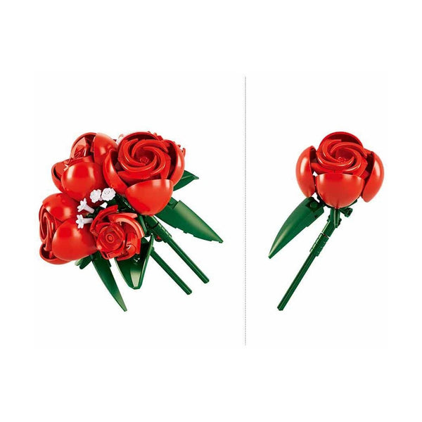 Sluban - Pleyerid - Red Roses（Plated Vases) 313Pcs