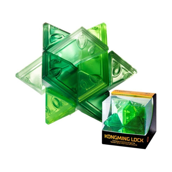 Mideer Neon Space Kongming Lock Hexagonal Gem - 3D Wooden Puzzle
