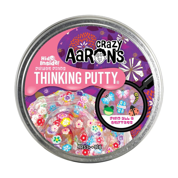 Crazy Aaron Flower Finds Full Size Thinking Putty Tin