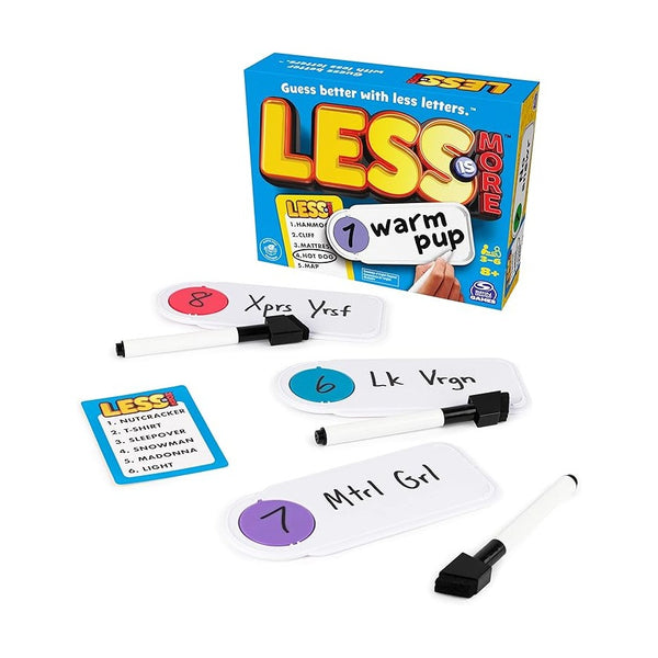 لعبة "Less Is More" من "Spin Master" - لعبة تلميحات الكلمات الجماعية