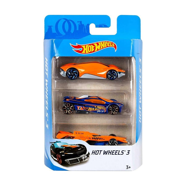 Hot Wheels ESS Basic Cars - 3 Pack - Assorted