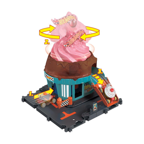 Hot Wheels City Downtown Ice Cream Swirl