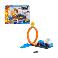 Hot Wheels City Super Police Station - Garage Playset with Launcher