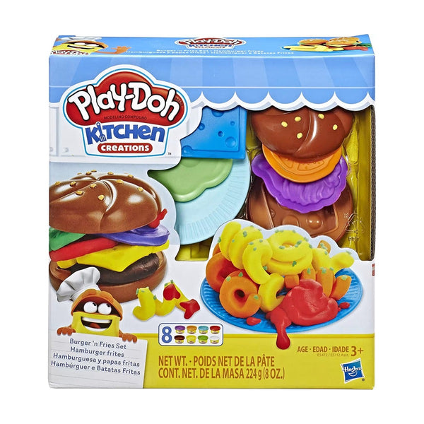 Play-Dou BURGER N FRIES SET