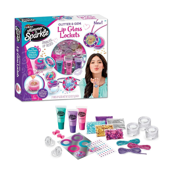 Cra-Z-Art Shimmer N Sparkle Glitter & Gem Lip Gloss Locket