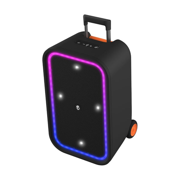 مكبر صوت للحفلات Skullcandy Stomp XL، لون أسود - مزود بأضواء LED وميكروفون كاريوكي