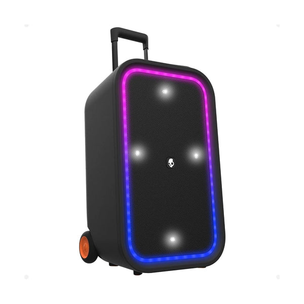 مكبر صوت للحفلات Skullcandy Stomp XL، لون أسود - مزود بأضواء LED وميكروفون كاريوكي