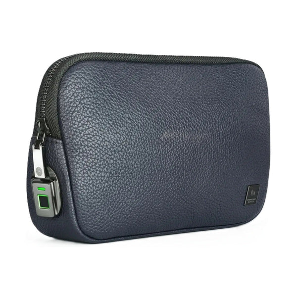 Wiwu - Alpha Fingerprint Lock Clutch Bag - Dark Blue