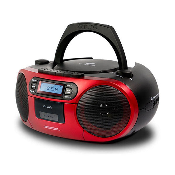 Aiwa - Bbtc-550 boombox am/fm radio and bluetooth connectivity