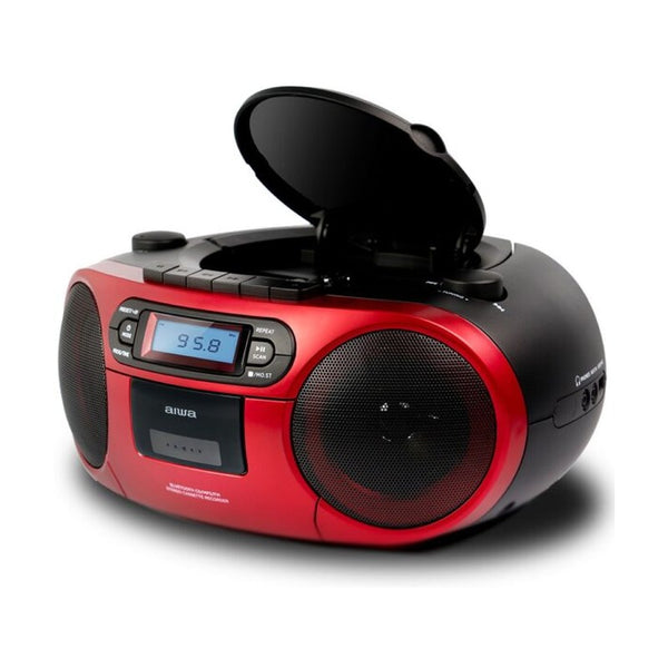 Aiwa - Bbtc-550 boombox am/fm radio and bluetooth connectivity