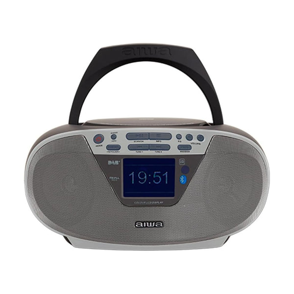 Aiwa - Bbtu-500dab ultimate modern boombox - silver