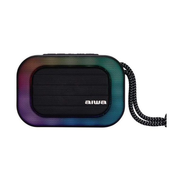 Aiwa - BST-130tn – 5 w rms, bluetooth 5.2, rgb lighting, 1200 mah battery, Black
