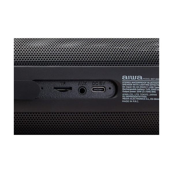 Aiwa - Bluetooth speaker with rgb dual lighting